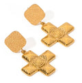 Link Cross Earrings